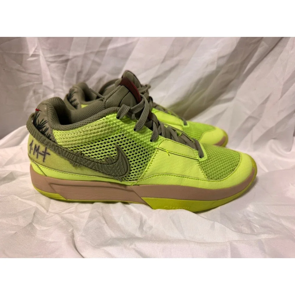 Nike Ja 1 Zombie Halloween Lime Green Basketball Shoes FD6565-300 Mens 9.5 - Picture 3 of 9